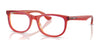 Ray-Ban RY1642 Eyeglasses / Transparent Red & Yellow №3998 / Size 46