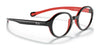 Ray-Ban RY9075VF Eyeglasses | Size 46 / Black On Red №3876