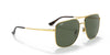 Ray-Ban RB3679D Sunglasses | Size 60 / Gold / Green Classic G-15 (3N 12.9%)
