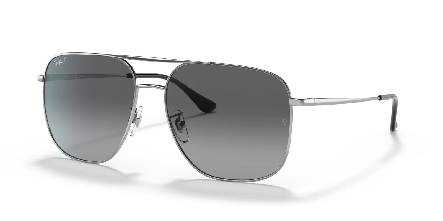 Ray-Ban RB3679D Sunglasses Silver / Polarized Grey Gradient Ray-Ban RB3679D Sunglasses Silver / Polarized Grey Gradient