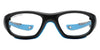 Rec Specs RS-40 Sports Glasses / Matte Black/Cyan / Size 49