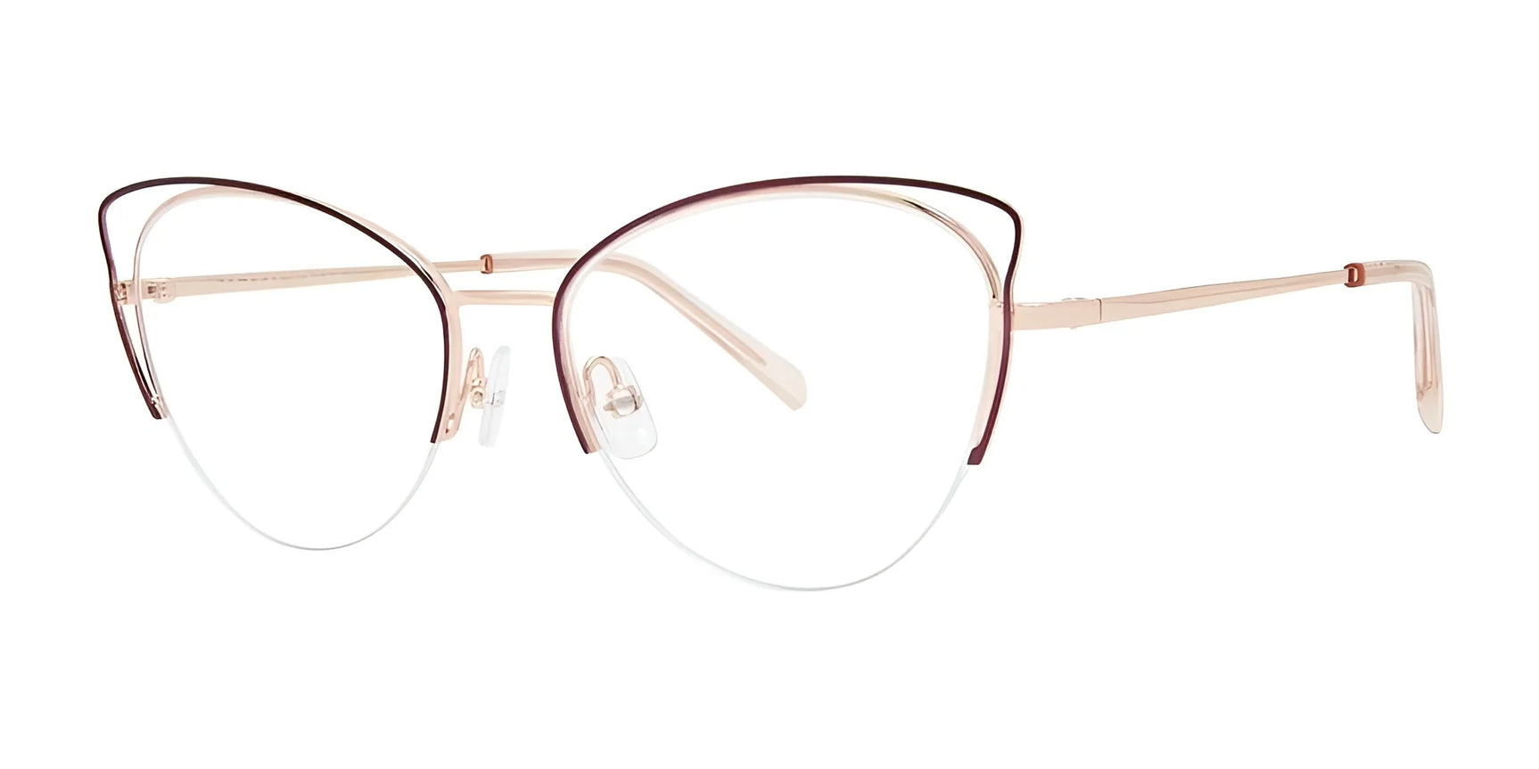 Red Rose ANDRIA Eyeglasses Plum / Rose Gold Red Rose ANDRIA Eyeglasses Plum / Rose Gold