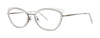 Red Rose Aselli Eyeglasses / Grey Crystal / Gunmetal / Size 53