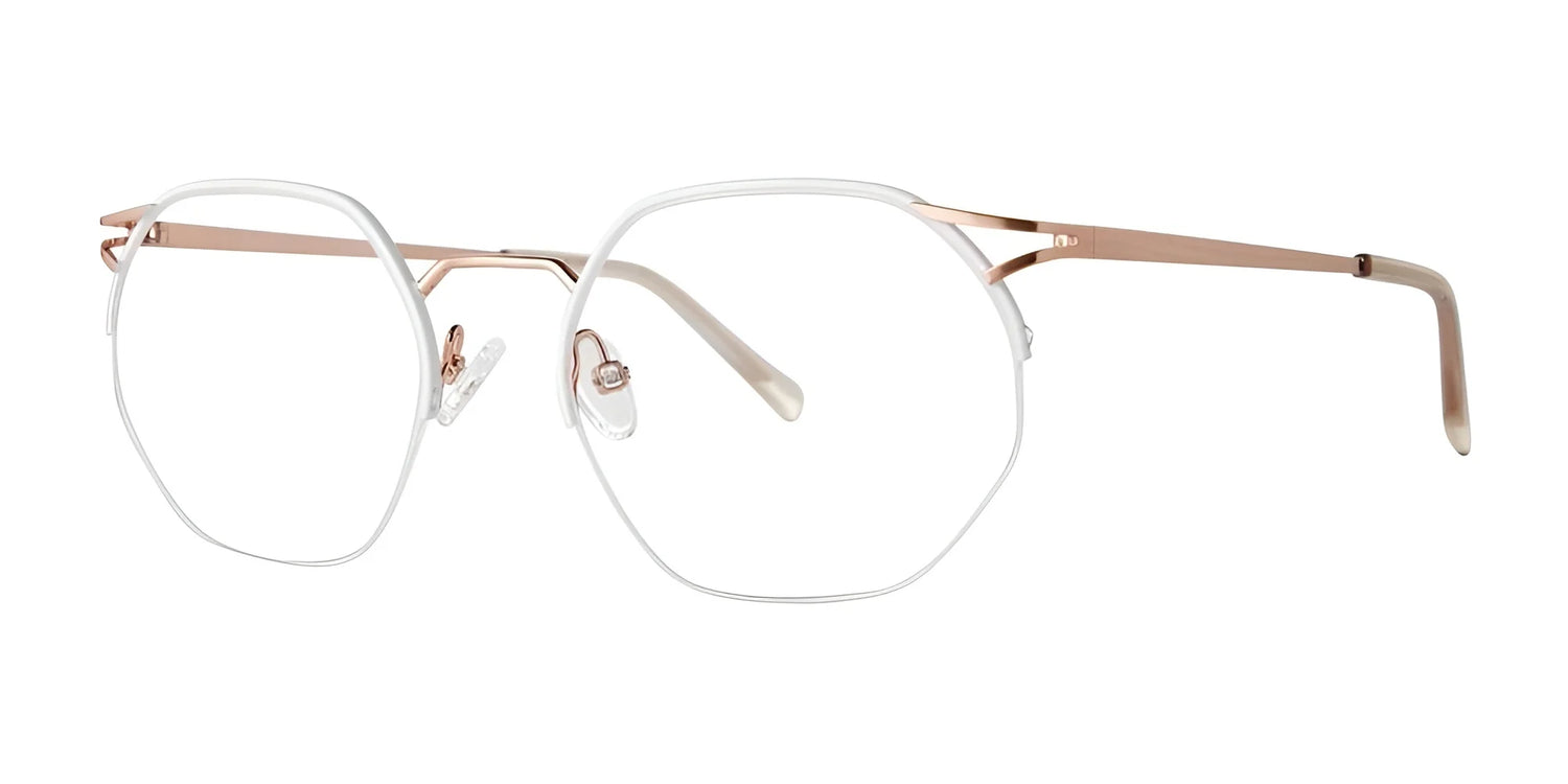 Red Rose BARLETTA Eyeglasses Rose Gold White Red Rose BARLETTA Eyeglasses Rose Gold White