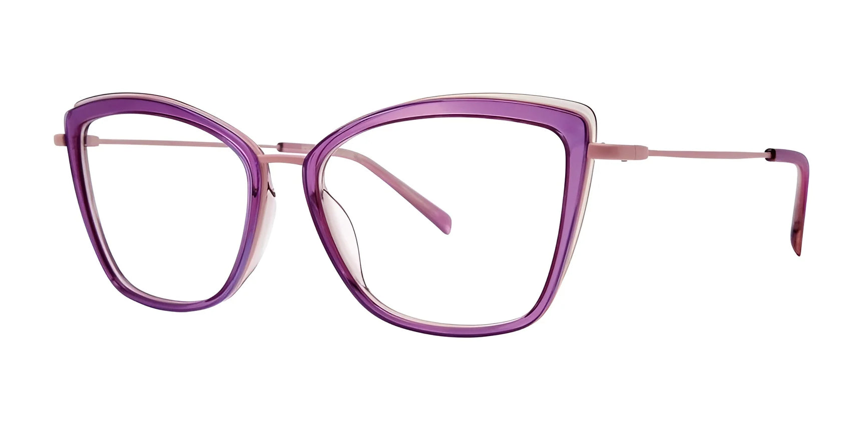 Red Rose BRINDISI Eyeglasses Plum Coral Red Rose BRINDISI Eyeglasses Plum Coral