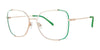 Red Rose ISOIA Eyeglasses | Size 53 / Green Rose Gold