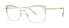 Red Rose Nola Eyeglasses / Transparent Gold / Size 53