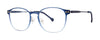 Red Rose Rieti Eyeglasses / Navy Fade / Size 48
