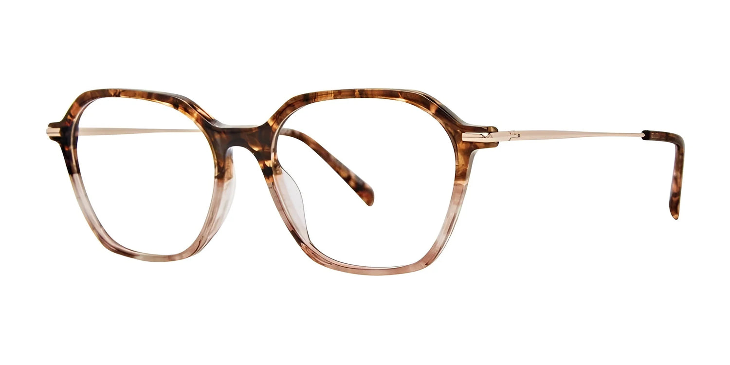 Red Rose ROME Eyeglasses Brown Demi Rose Gold Red Rose ROME Eyeglasses Brown Demi Rose Gold