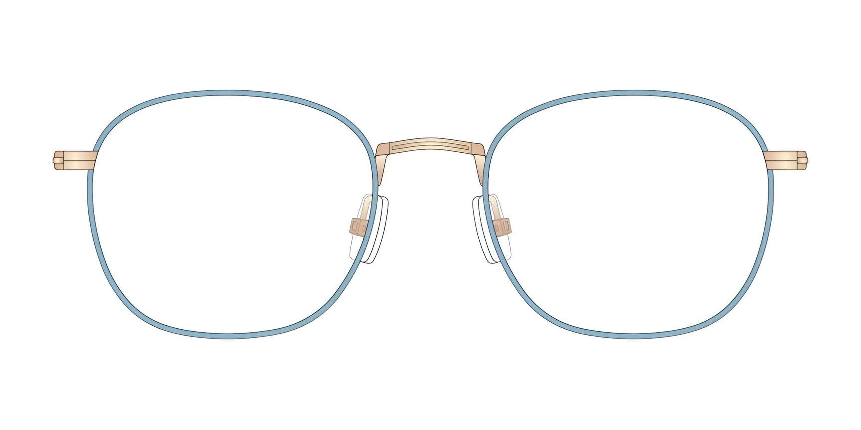 Red Rose SARDINIA Eyeglasses Sky Rose Gold Red Rose SARDINIA Eyeglasses Sky Rose Gold