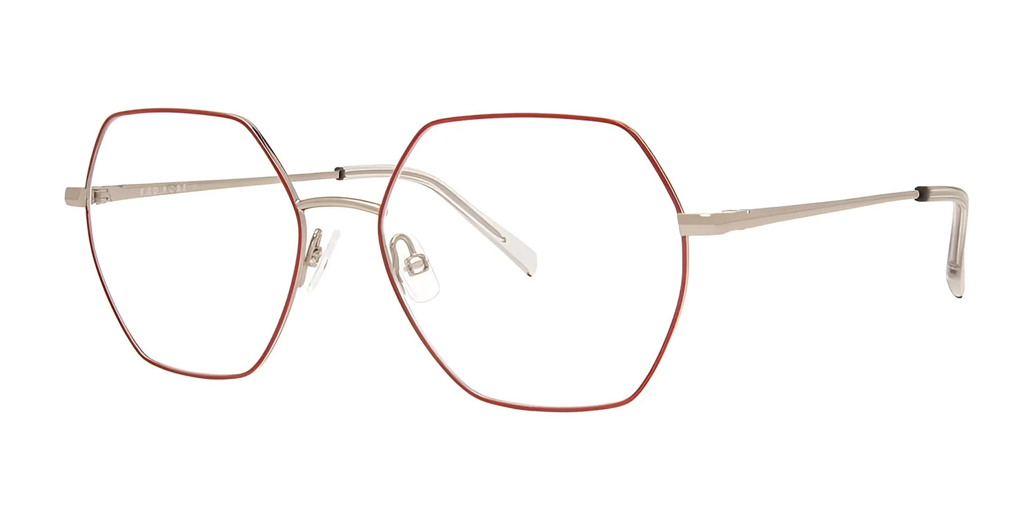 Red Rose TUCCI Eyeglasses Red / Gunmetal Red Rose TUCCI Eyeglasses Red / Gunmetal