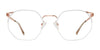 Red Rose BARLETTA Eyeglasses | Size 53 / Rose Gold White