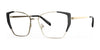 Red Rose CANTU Eyeglasses | Size 54 / Gold Black