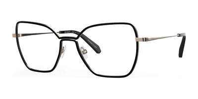 Red Rose CARPI Eyeglasses Matte Black