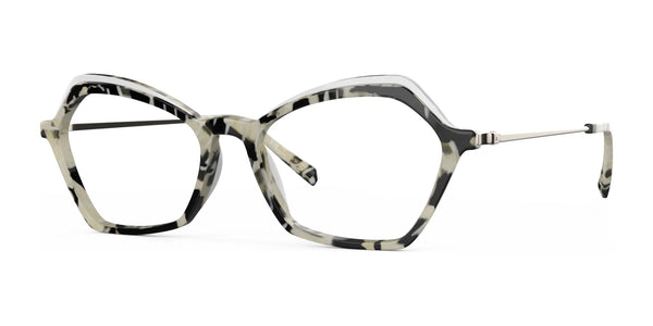 Red Rose CASSINA Eyeglasses | Size 52 / Horn Silver