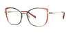 Red Rose COMISO Eyeglasses | Size 53 / Black Red Fade