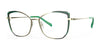Red Rose COMISO Eyeglasses | Size 53 / Gold Greens
