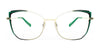 Red Rose COMISO Eyeglasses | Size 53 / Black Red Fade