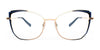 Red Rose COMISO Eyeglasses | Size 53 / Black Red Fade
