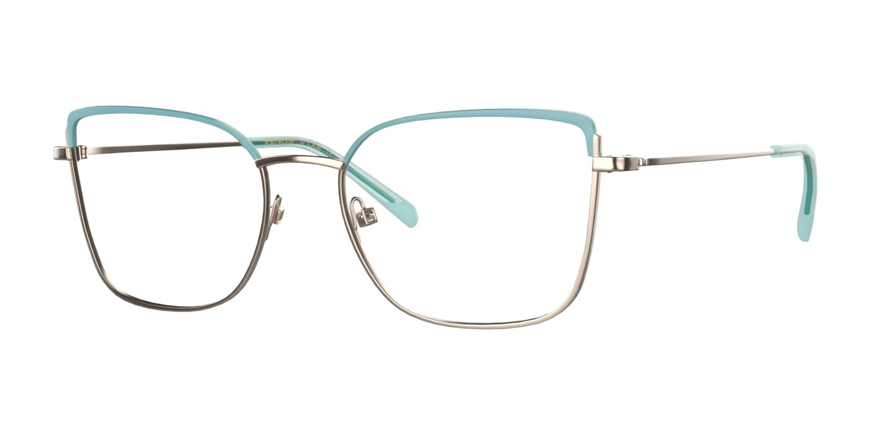 Red Rose GIOVANNA Eyeglasses Aqua Gold Red Rose GIOVANNA Eyeglasses Aqua Gold