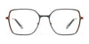 Red Rose LAMBRATE Eyeglasses | Size 52 / Black Copper