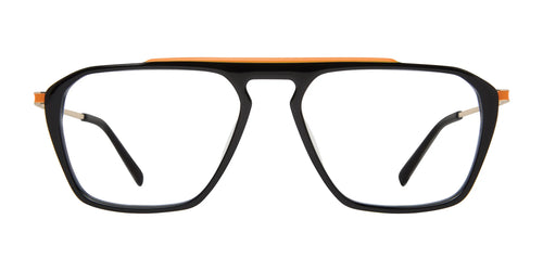 Red Rose MONZA Eyeglasses / Size 54 / Black Orange