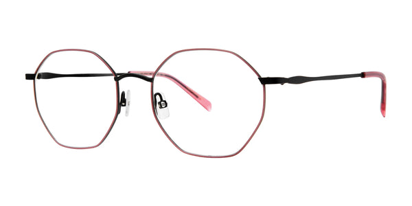 Red Rose SARNO Eyeglasses | Size 52 / Pink Black