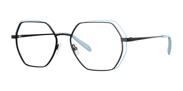 Red Rose TARANTO Eyeglasses | Size 51 / Black Sky