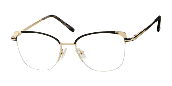 Reflections R804 Eyeglasses | Size 51 / Black/Gold