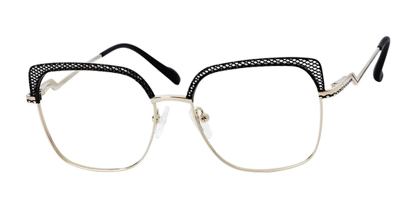 Reflections R816 Eyeglasses | Size 53 / Black/Gold
