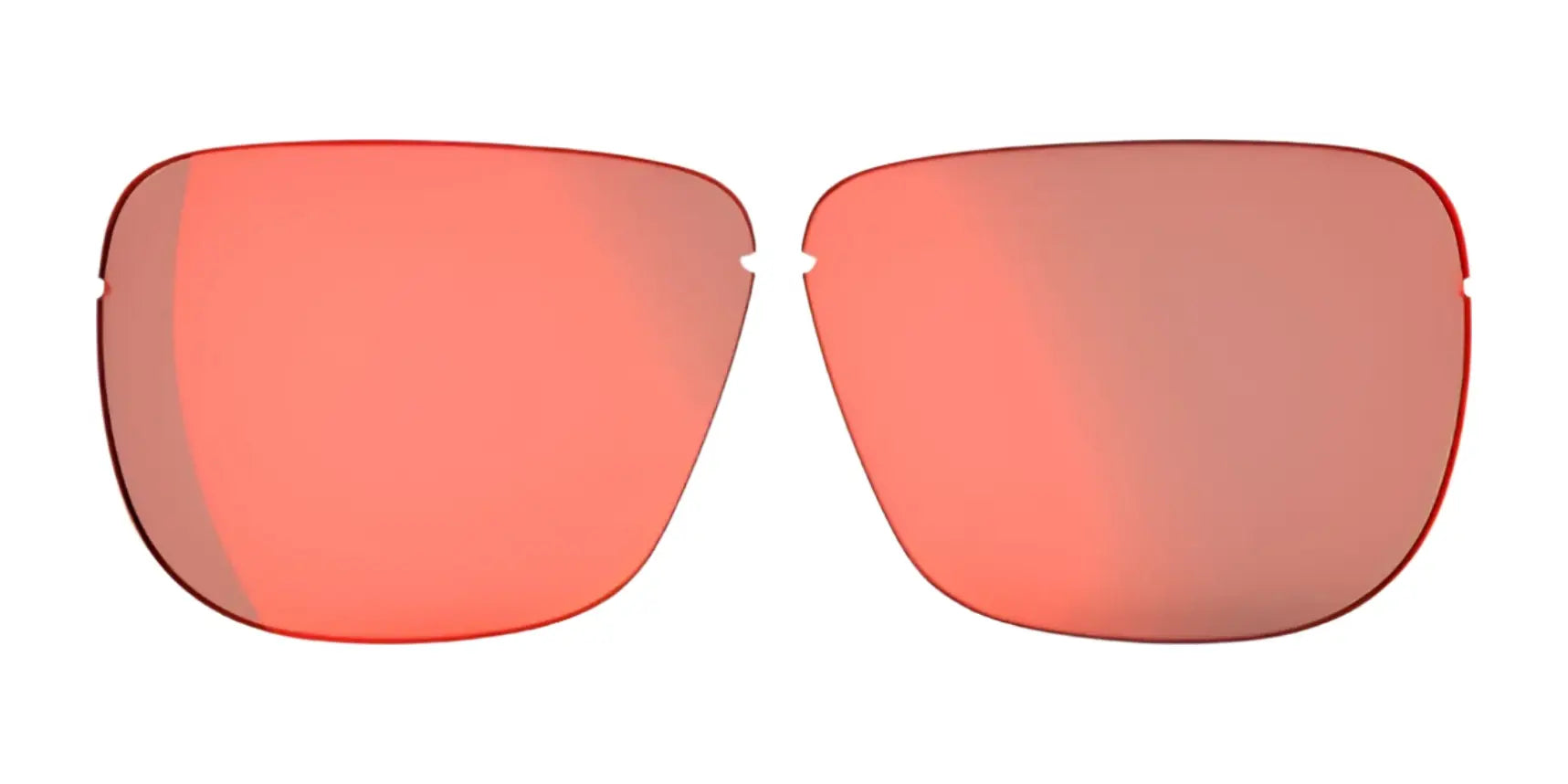 A pair of RE Ranger Classic Lens replacement sunglass lenses in red tint, shown on a white background. A pair of RE Ranger Classic Lens replacement sunglass lenses in red tint, shown on a white background.