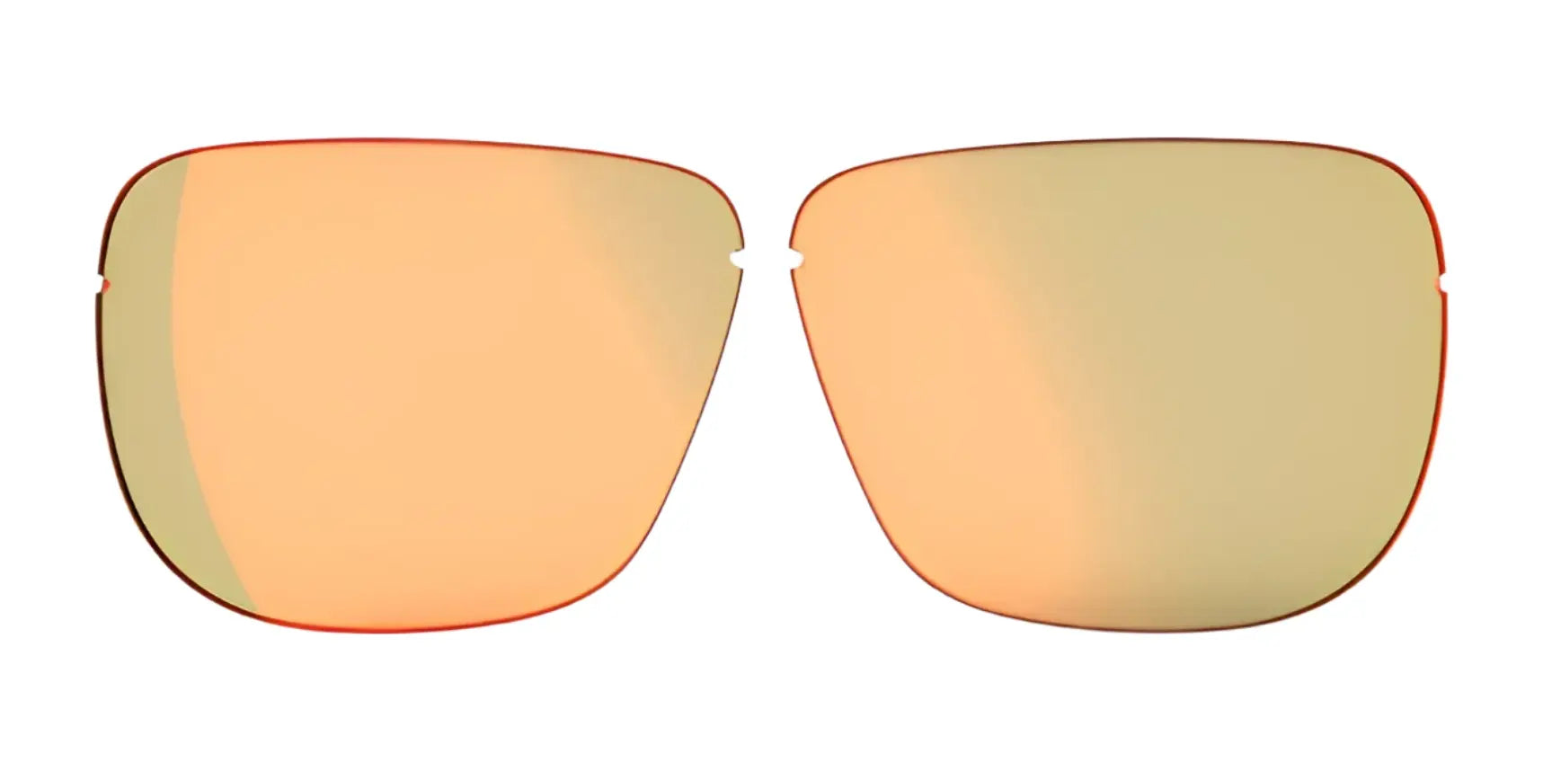 Two orange-tinted RE Ranger Classic Lenses by RE Ranger for sunglasses on a white background, ideal as replacement shooting lenses. Two orange-tinted RE Ranger Classic Lenses by RE Ranger for sunglasses on a white background, ideal as replacement shooting lenses.