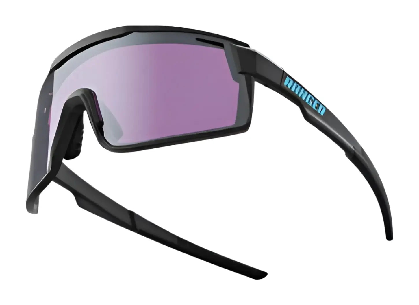 The RE Ranger Duster Shooting Sunglasses by RE Ranger feature a TR90 frame and a single purple Claysight lens in an angular design, ideal for shooting. Shown against a white background. The RE Ranger Duster Shooting Sunglasses by RE Ranger feature a TR90 frame and a single purple Claysight lens in an angular design, ideal for shooting. Shown against a white background.