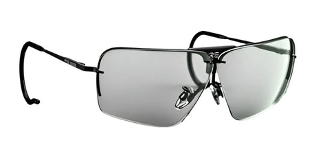 The RE Ranger Edge Shooting Glasses feature silver aviator frames with Claysight lenses and black arms, offering a sleek design. The RE Ranger Edge Shooting Glasses feature silver aviator frames with Claysight lenses and black arms, offering a sleek design.