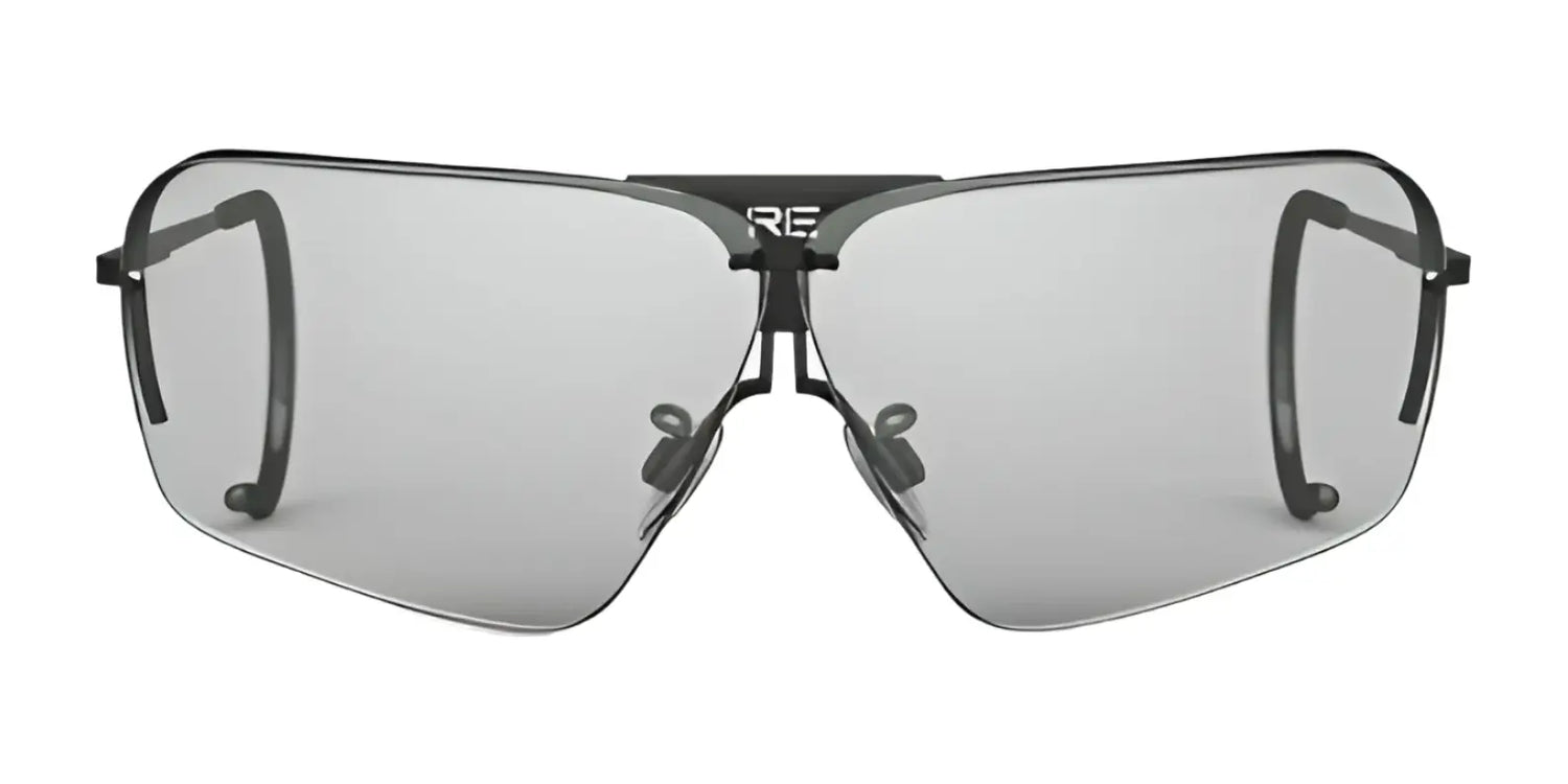 RE Ranger's futuristic, frameless Edge Shooting Glasses boast large mirrored Claysight lenses and a sleek black bridge for those seeking precision with style. RE Ranger's futuristic, frameless Edge Shooting Glasses boast large mirrored Claysight lenses and a sleek black bridge for those seeking precision with style.