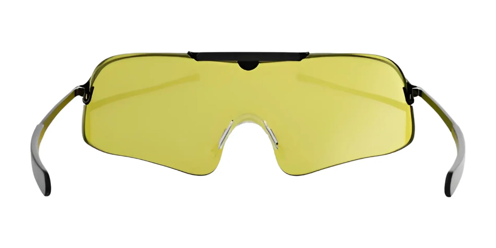 The RE Ranger Falcon Shooting Sunglasses feature yellow-tinted sports lenses, black frames, and a wraparound design with CombatCoat technology for enhanced durability. Size 64. The RE Ranger Falcon Shooting Sunglasses feature yellow-tinted sports lenses, black frames, and a wraparound design with CombatCoat technology for enhanced durability. Size 64.