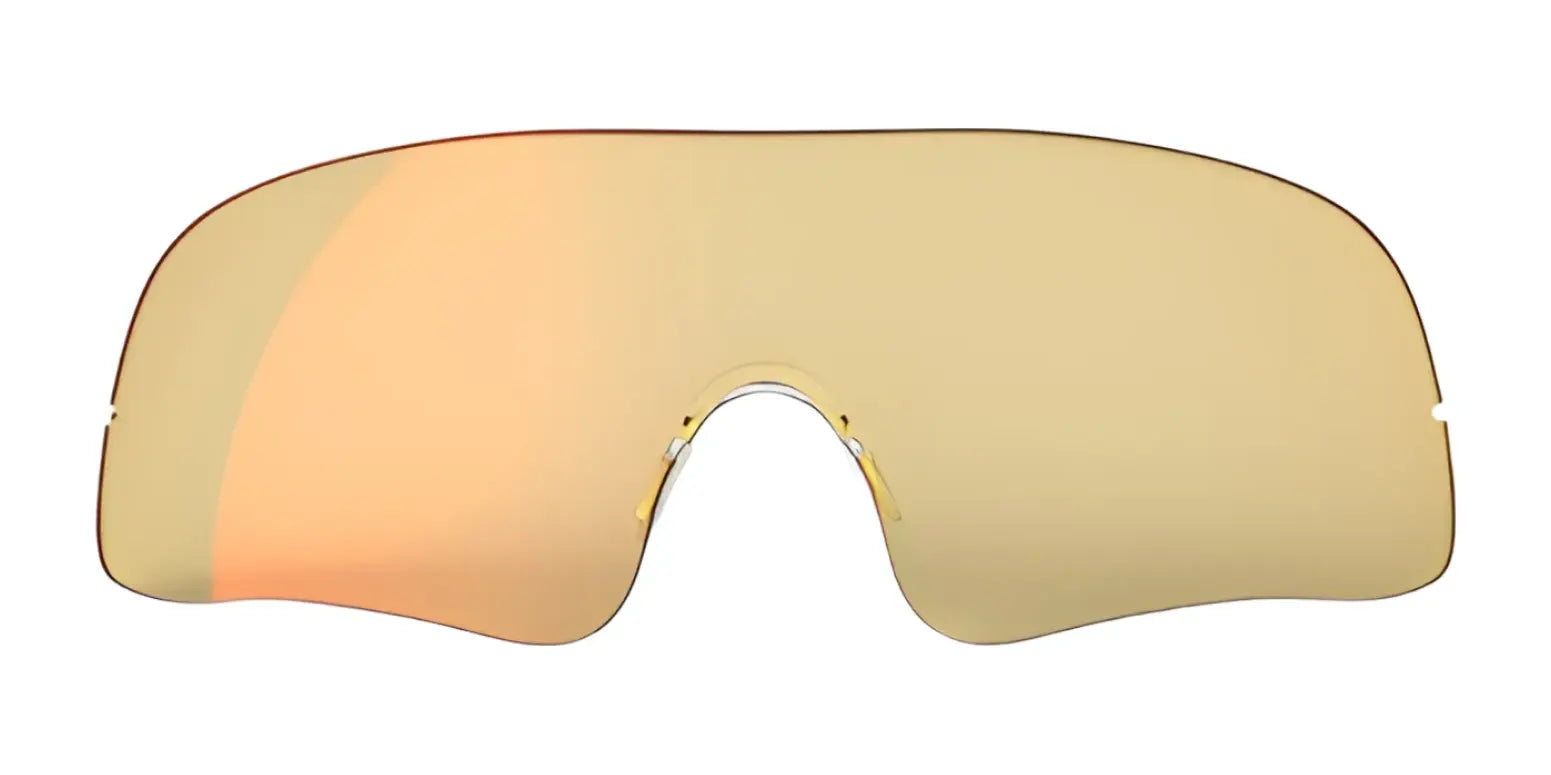 Featuring the sleek Falcon Pro frames from RE Ranger, these large single-lens visor-style sunglasses have a golden tint on a white background for a modern look. Featuring the sleek Falcon Pro frames from RE Ranger, these large single-lens visor-style sunglasses have a golden tint on a white background for a modern look.