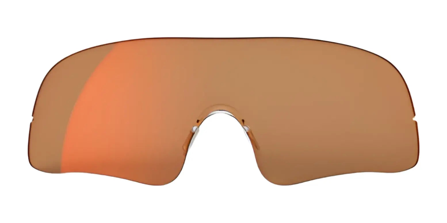 The RE Ranger Falcon Pro Lens sunglasses feature a large, frameless orange visor with a sleek, continuous RIACT A.I. Bright Light lens design. The RE Ranger Falcon Pro Lens sunglasses feature a large, frameless orange visor with a sleek, continuous RIACT A.I. Bright Light lens design.