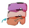 RE Ranger HyperShot Shooting Glasses | Size 72 / Rapid Blue & HD Light / HD Medium / Dark Purple