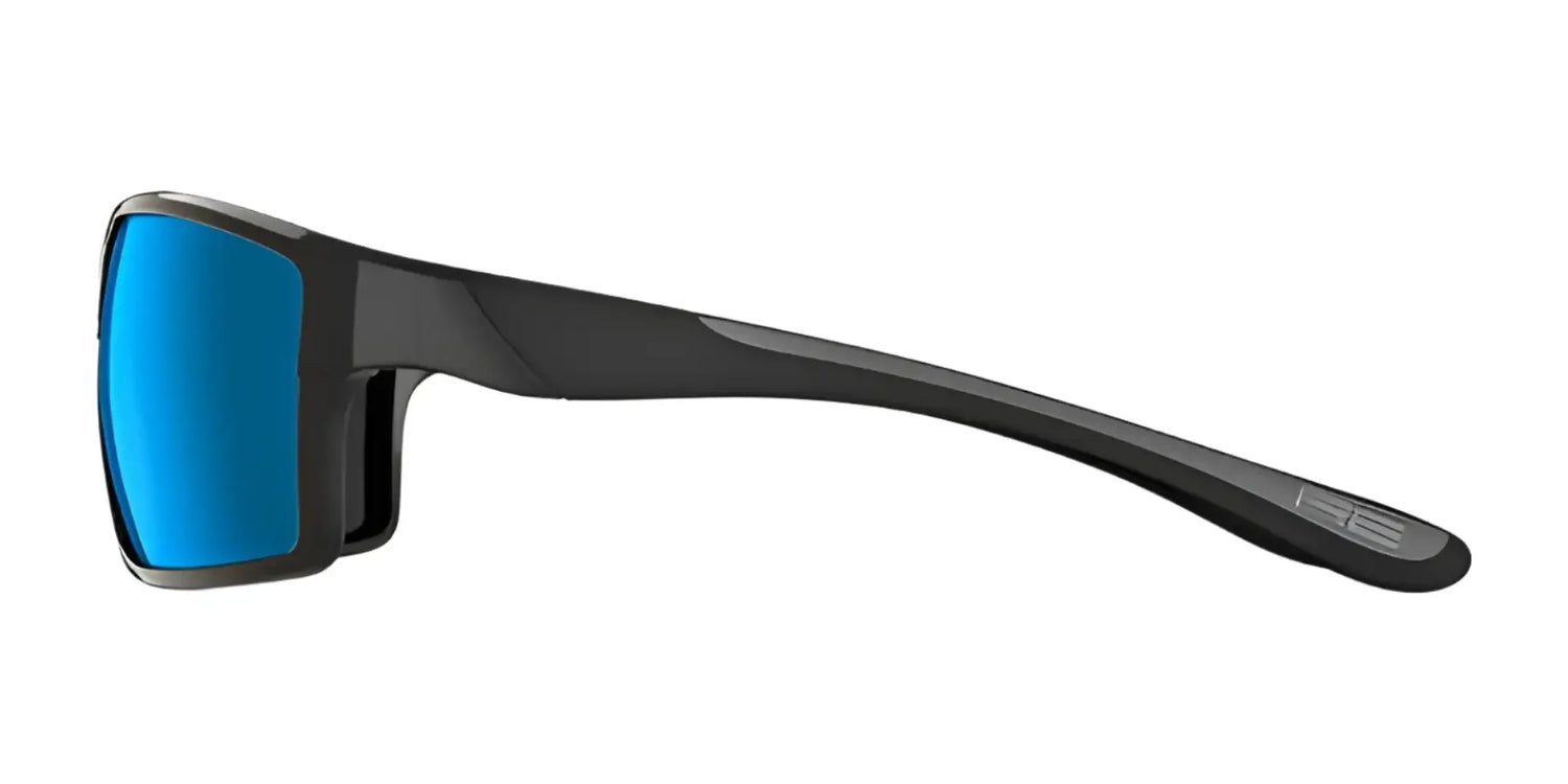 Side view of RE Ranger Marshall Sunglasses | Size 64 with blue Clearsight Lens Technology, featuring a sleek black frame and single arm—ideal for outdoor activities, displayed against a white background. Side view of RE Ranger Marshall Sunglasses | Size 64 with blue Clearsight Lens Technology, featuring a sleek black frame and single arm—ideal for outdoor activities, displayed against a white background.