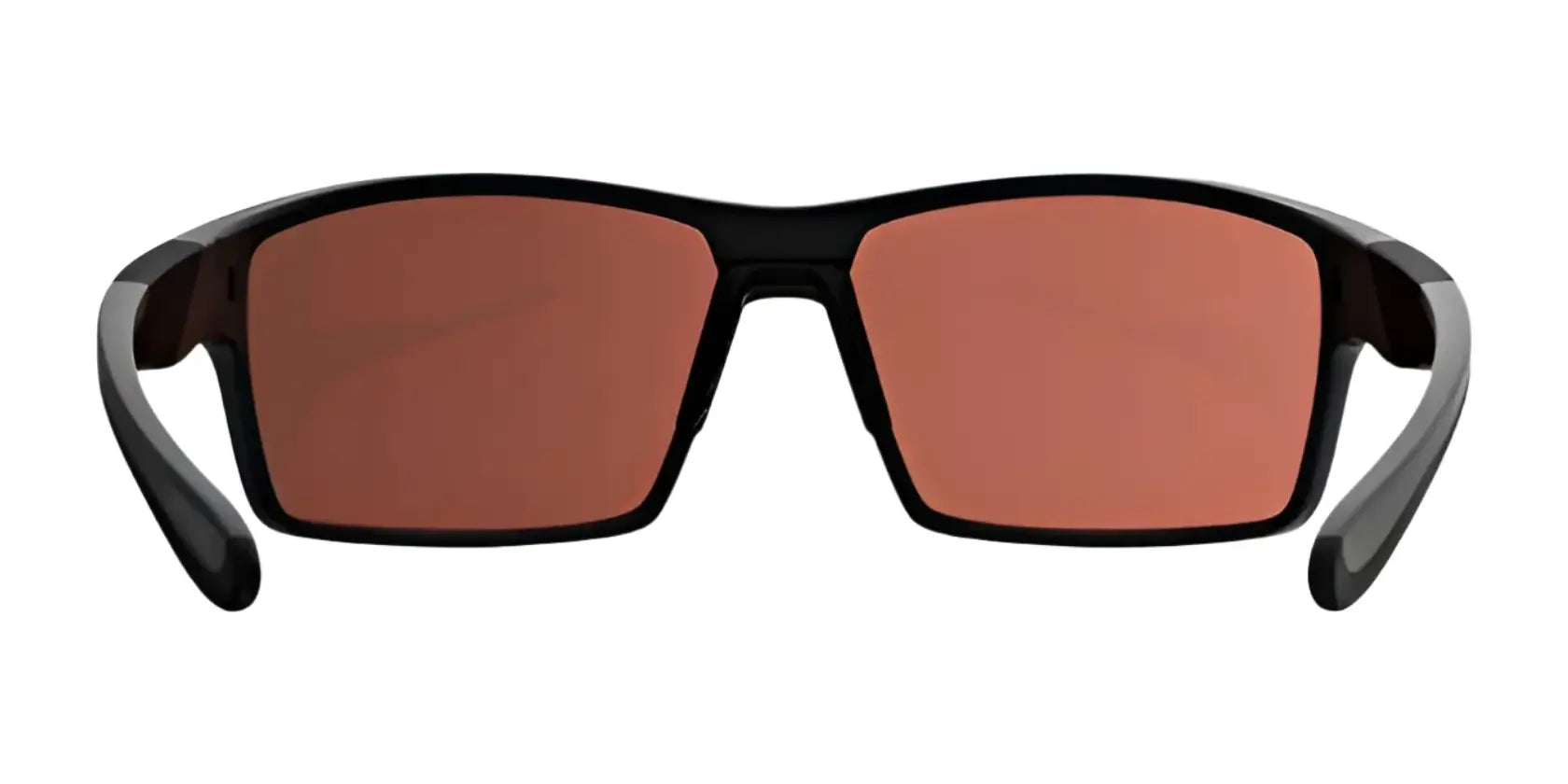 The RE Ranger Marshall Sunglasses | Size 64 by RE Ranger feature rectangular, reddish-brown Clearsight Lens Technology lenses, ideal for outdoor activities, shown on a white background. The RE Ranger Marshall Sunglasses | Size 64 by RE Ranger feature rectangular, reddish-brown Clearsight Lens Technology lenses, ideal for outdoor activities, shown on a white background.