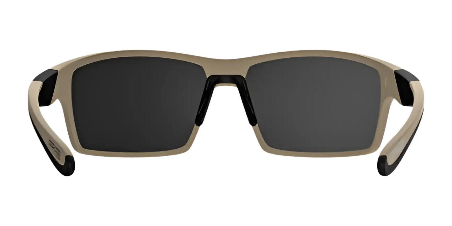 RE Ranger Marshall Sunglasses in beige and black with dark rectangular lenses and Clearsight Lens Technology, ideal for outdoor activities. Size 64. Front view on white background. Brand: RE Ranger. RE Ranger Marshall Sunglasses in beige and black with dark rectangular lenses and Clearsight Lens Technology, ideal for outdoor activities. Size 64. Front view on white background. Brand: RE Ranger.