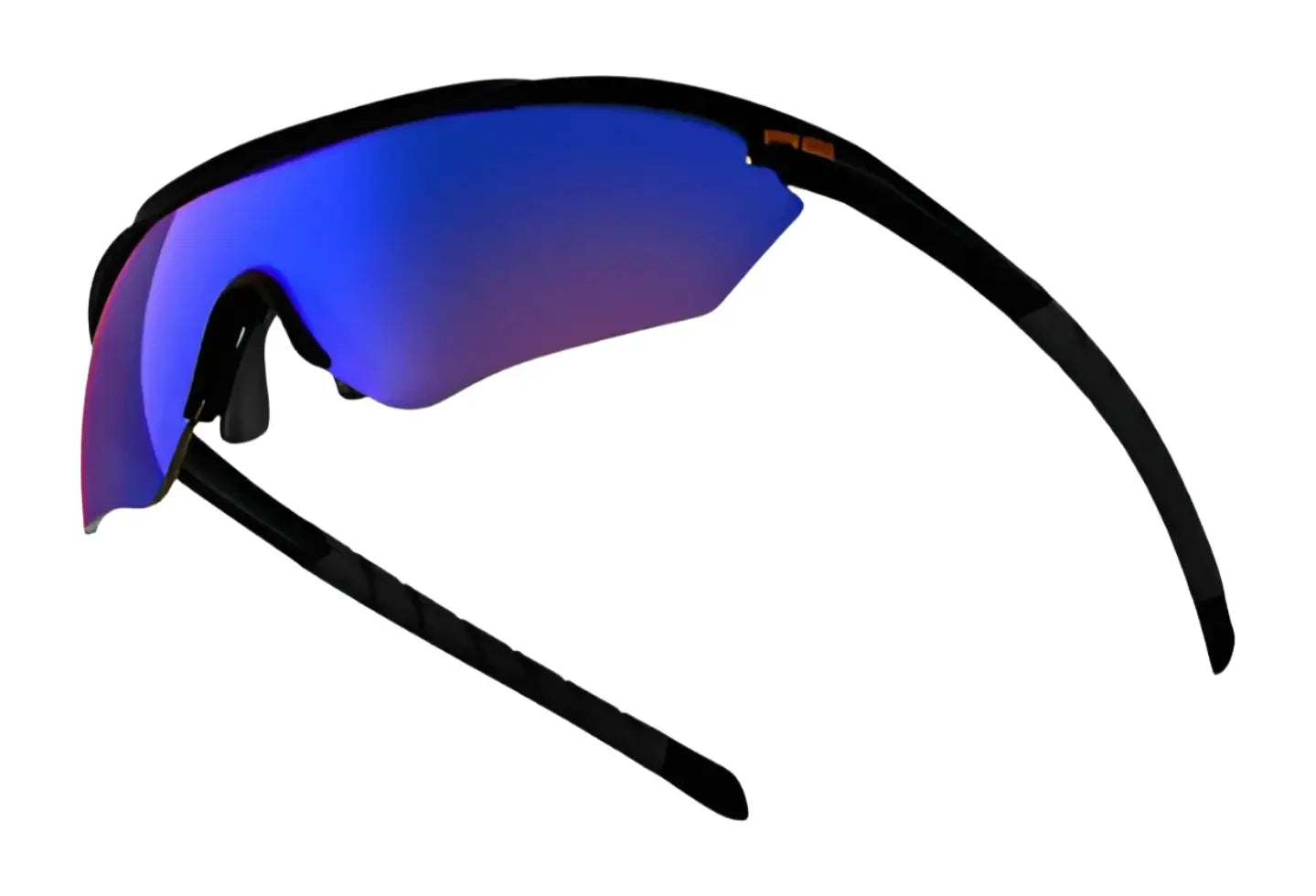 The RE Ranger Phantom 2.0 Shooting Sunglasses by RE Ranger, size 146, feature black frames with curved blue mirrored Claysight lenses—ideal for shooting sports or fans of the iconic Phantom style. The RE Ranger Phantom 2.0 Shooting Sunglasses by RE Ranger, size 146, feature black frames with curved blue mirrored Claysight lenses—ideal for shooting sports or fans of the iconic Phantom style.