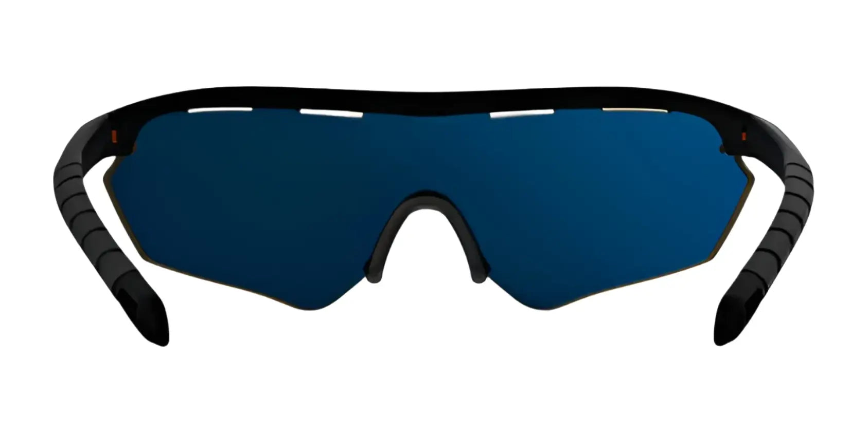 RE Ranger Phantom 2.0 Shooting Sunglasses in size 146, featuring dark blue Claysight lenses and sleek black frames, shown on a white background. RE Ranger Phantom 2.0 Shooting Sunglasses in size 146, featuring dark blue Claysight lenses and sleek black frames, shown on a white background.