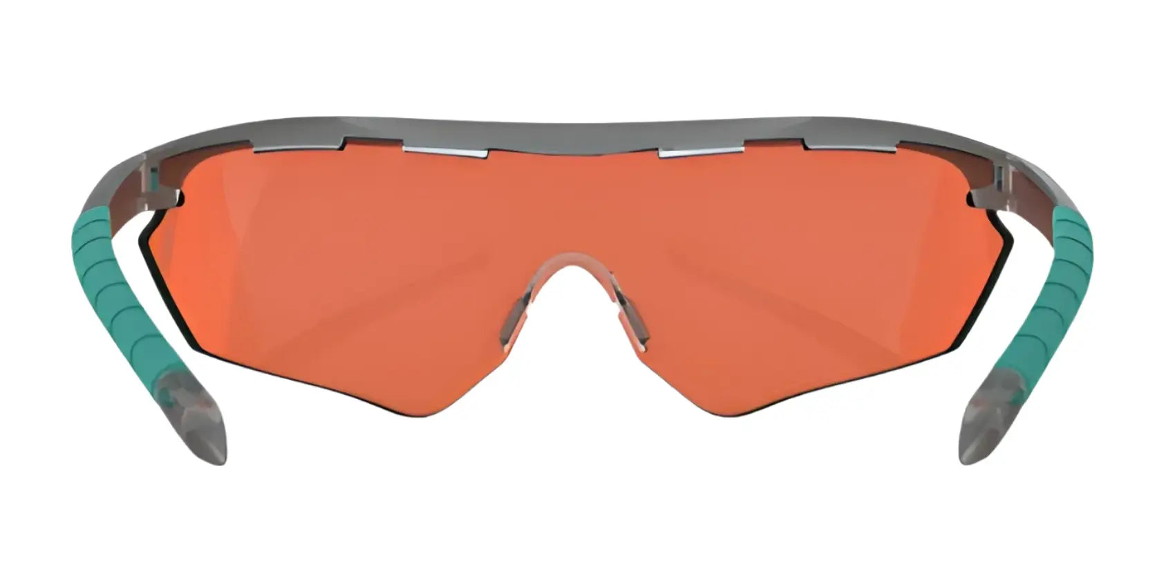 RE Ranger Phantom 2.0 Shooting Sunglasses | Size 146 feature Orange Claysight lenses and teal-accented temple arms, shown against a white background. RE Ranger Phantom 2.0 Shooting Sunglasses | Size 146 feature Orange Claysight lenses and teal-accented temple arms, shown against a white background.