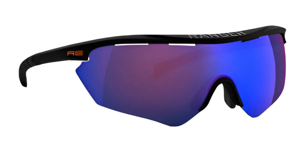 RE Ranger Phantom Sport Shooting Sunglasses | Size 146 / Matte Black & Blue Ice / Size Bayonet 120mm
