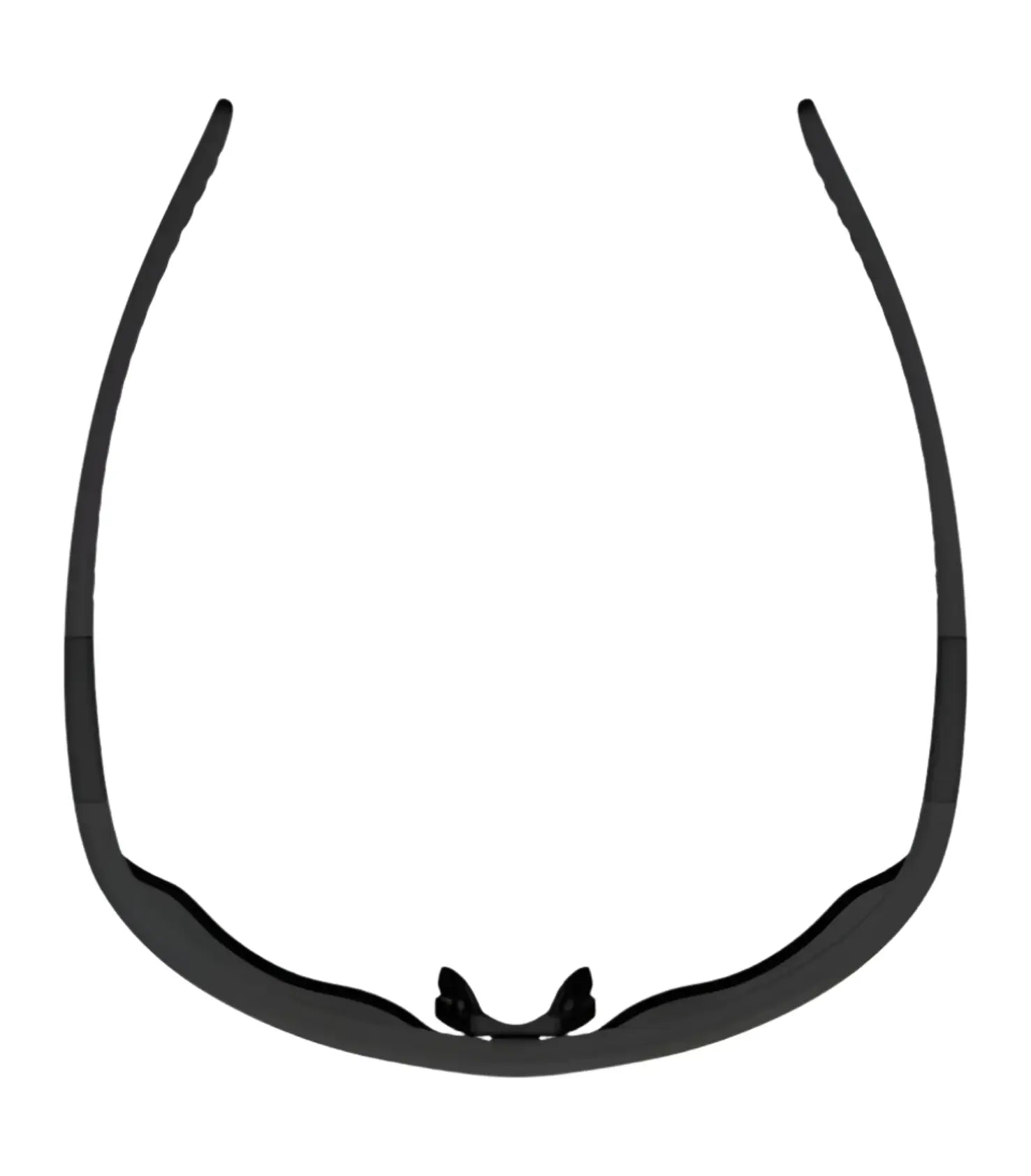 The RE Ranger Phoenix Shooting Sunglasses (Size 67) by RE Ranger are black sport sunglasses with a curved frame and nose pads, shown from above against a white background. They feature Clearsight Lens Technology for enhanced vision outdoors. The RE Ranger Phoenix Shooting Sunglasses (Size 67) by RE Ranger are black sport sunglasses with a curved frame and nose pads, shown from above against a white background. They feature Clearsight Lens Technology for enhanced vision outdoors.