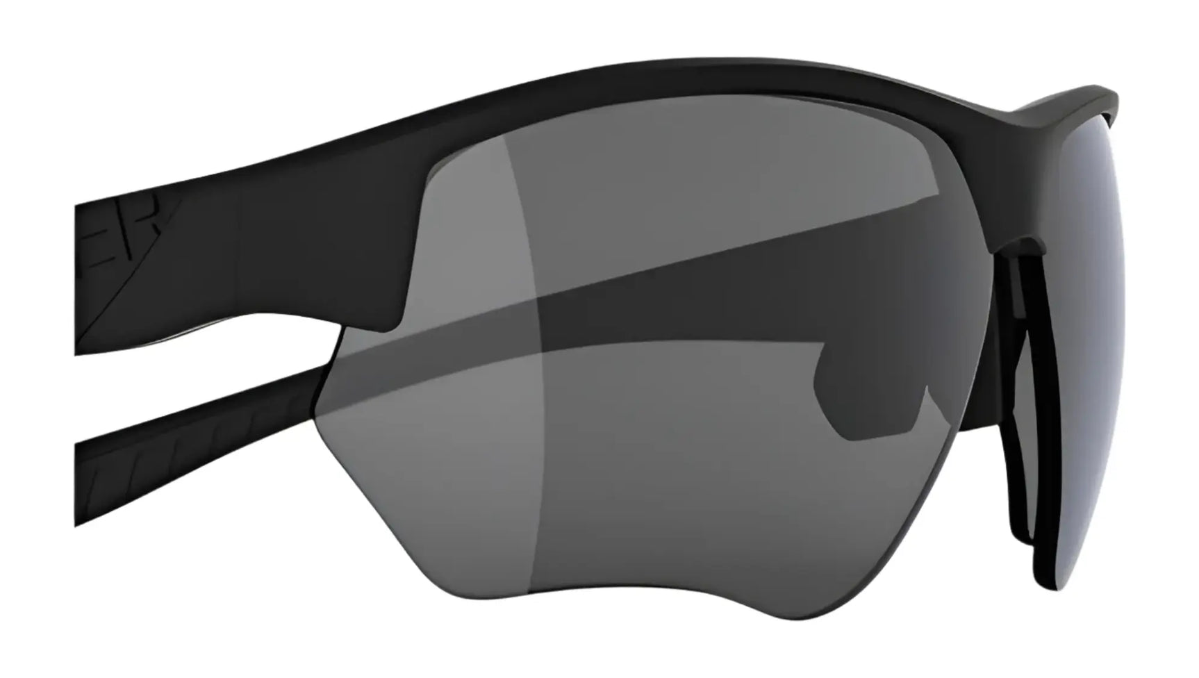 Close-up of RE Ranger Phoenix Shooting Sunglasses (Size 67) in black, featuring dark, wraparound Clearsight lenses and a sleek modern design—ideal for outdoor activities. Close-up of RE Ranger Phoenix Shooting Sunglasses (Size 67) in black, featuring dark, wraparound Clearsight lenses and a sleek modern design—ideal for outdoor activities.