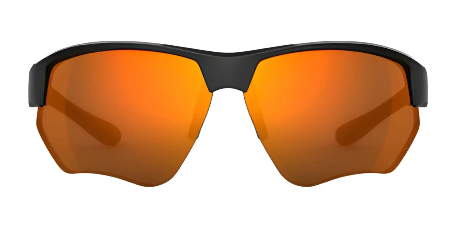 The RE Ranger Phoenix Shooting Sunglasses (Size 67) by RE Ranger feature black frames, orange reflective lenses with Clearsight Lens Technology for enhanced clarity—ideal for outdoor activities. Displayed on a white background. The RE Ranger Phoenix Shooting Sunglasses (Size 67) by RE Ranger feature black frames, orange reflective lenses with Clearsight Lens Technology for enhanced clarity—ideal for outdoor activities. Displayed on a white background.
