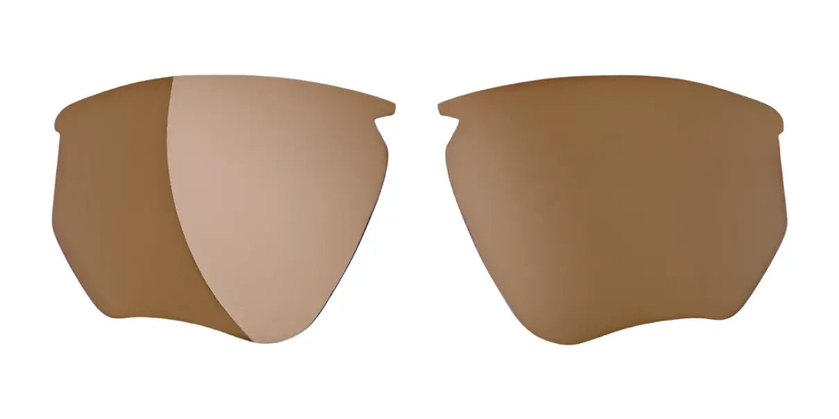 Two RE Ranger Phoenix Sport lenses by RE Ranger, shown in brown on a white background, designed to offer clear vision for indoor shooting. Two RE Ranger Phoenix Sport lenses by RE Ranger, shown in brown on a white background, designed to offer clear vision for indoor shooting.
